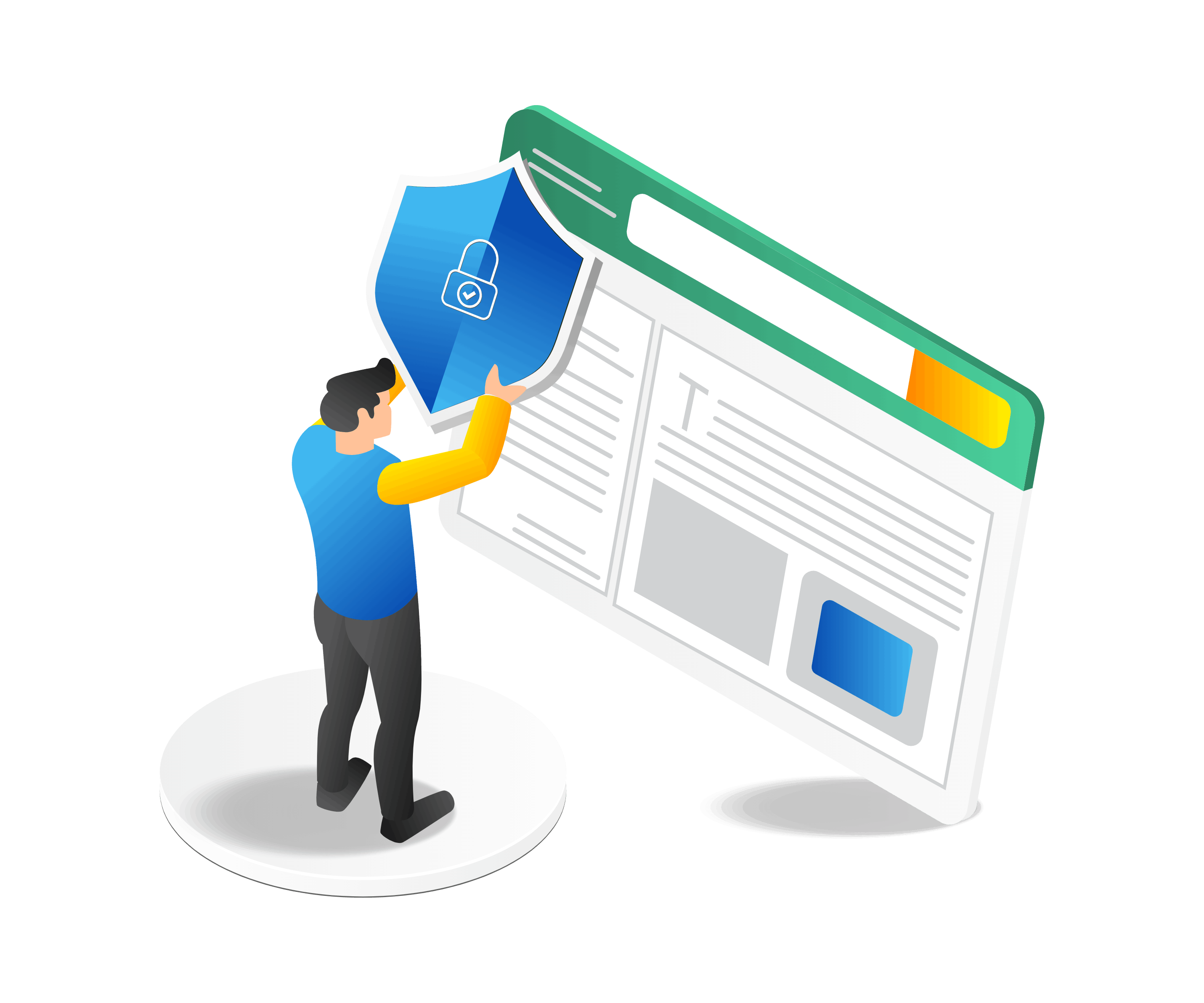 vecteezy isometric flat 3d illustration concept of man making 21272390