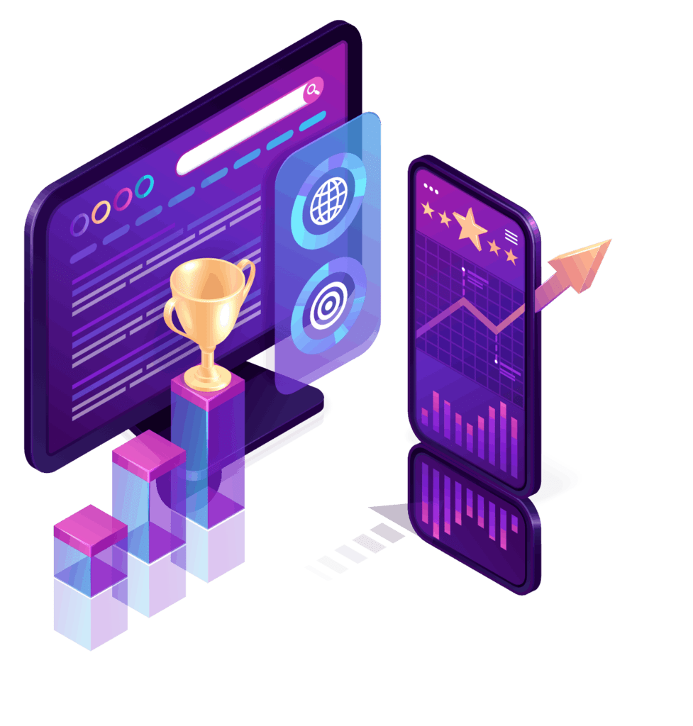 vecteezy vector landing page of seo ranking analysis 15369725