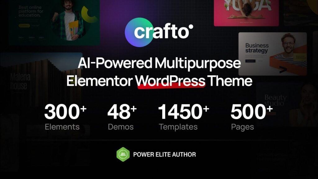 Crafto – Tema AI-Powered con Elementor