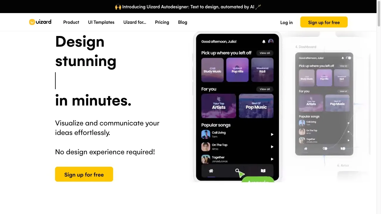 1. Uizard: El Generador de Prototipos Rápidos con IA